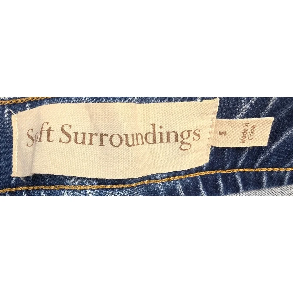 Soft Surroundings Womens S The‎ Ultimate Denim Relaxed Straight Jeans